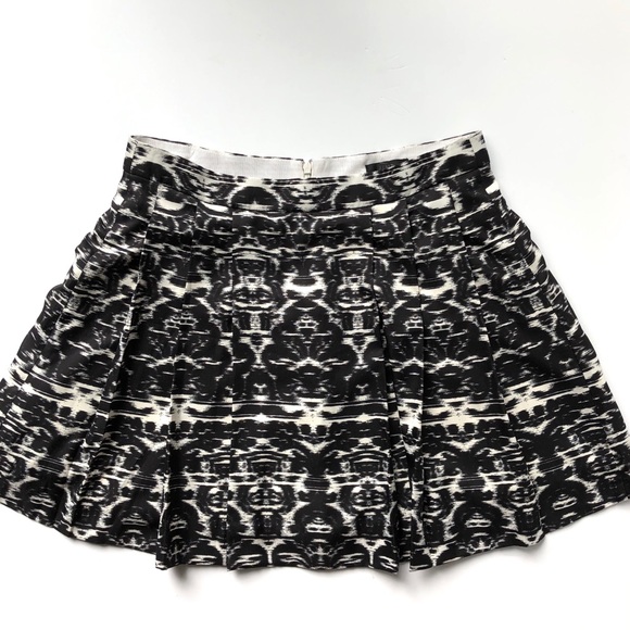 NWOT J. Crew Blurred Ikat Pleated Skirt - Picture 2 of 9
